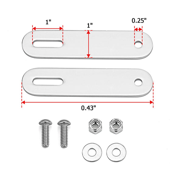 Harley Road Glide Run Neck Rake Fairing Adjustable 26” 30" Support Brackets - Mofun - HD135 - E