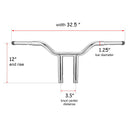 Harley Road King Custom FLHRS/I Road King Special FLHRXS 1.25" Clamp 1 - 1/4" Handlebar - Mofun - HD169 - A - 12 - E