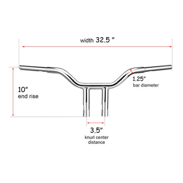 Harley Road King Custom FLHRS/I Road King Special FLHRXS 1.25" Clamp 1 - 1/4" Handlebar - Mofun - 90101061