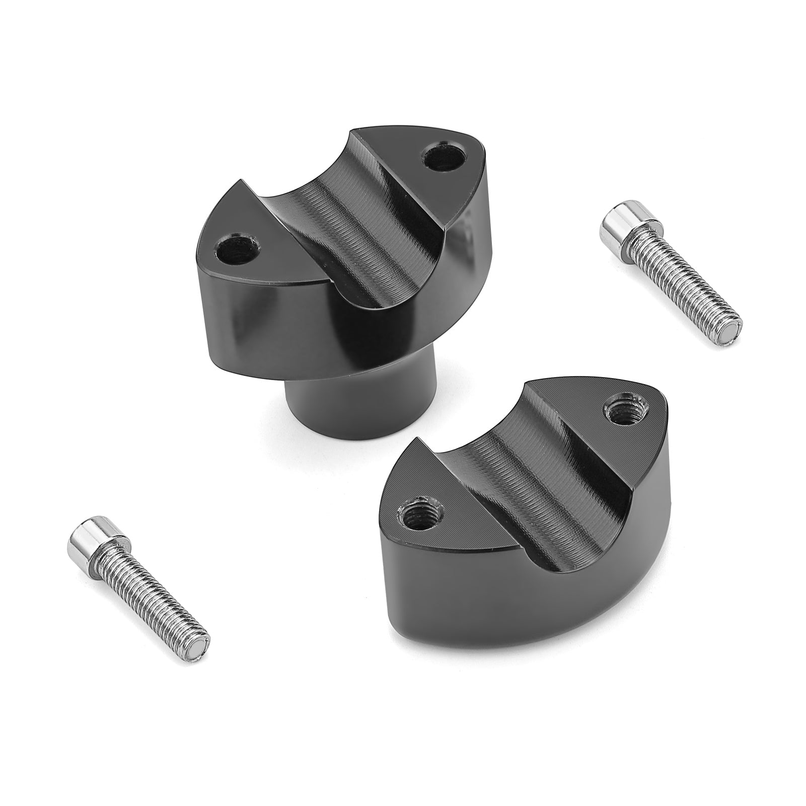 Harley Slim FLSL Low Rider FXLR 1" Handlebar 2" 4" Risers Top Clamp - Mofun - 90103102