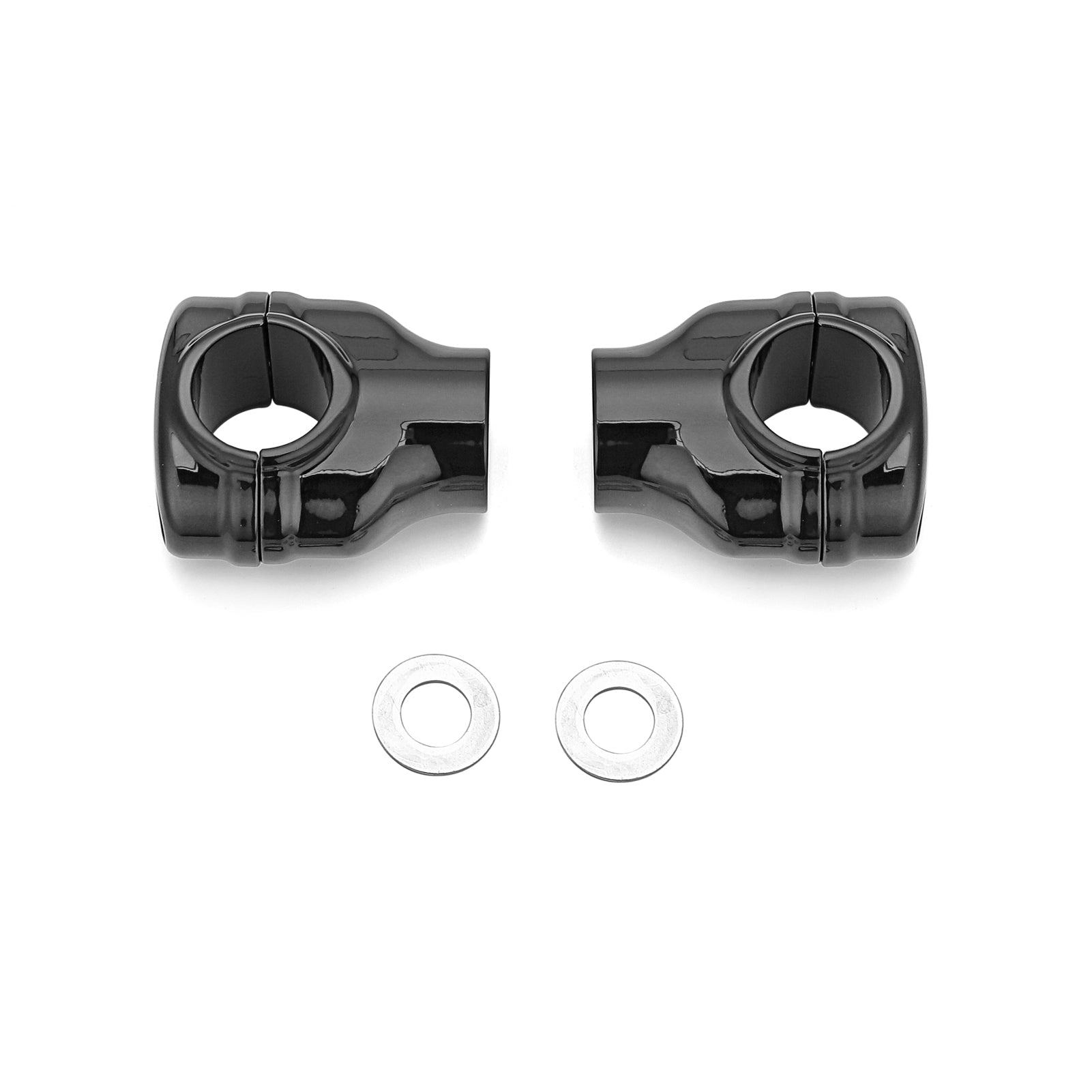 Harley Softail Breakout Fat Bob 2'' Rise Chrome Handlebar Risers Clamp ...