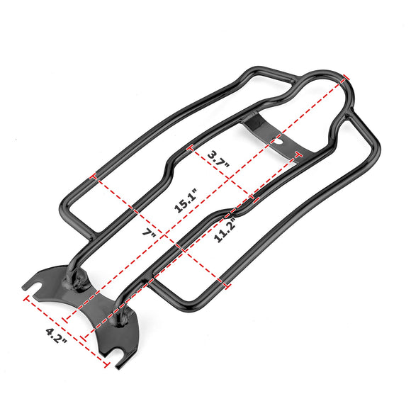 Harley Softail Fat Boy Breakout FXBR/FXBRS Steel Black Luggage Rack - Mofun - 90205075