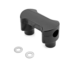 Harley Softail Sportster Dyna 1" 1 inch Hefty Handlebar Riser/Top Clamp Kit Black 2"/4"/6"/8" Tall - Mofun - 90103122