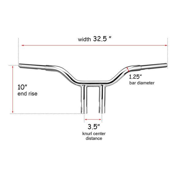 Harley Sportster 1000 Roadster XLS1000 883 Low XL883L 1 - 1/4" Bar Handlebar - Mofun - 90101061