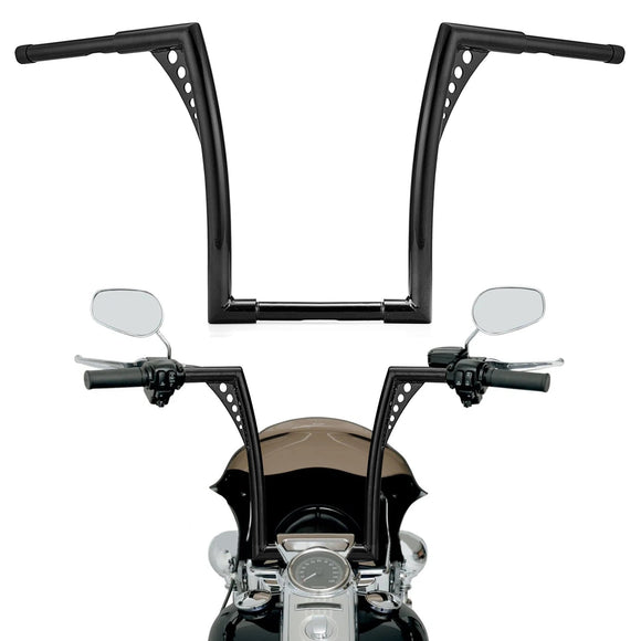 Harley Sportster Softail Dyna FXRS 10" Rise 1“ Clamp APE Hangers Handlebar - Mofun - HD082 - B