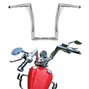 Harley Sportster Softail Dyna FXRS 10" Rise 1“ Clamp APE Hangers Handlebar - Mofun - HD082 - B
