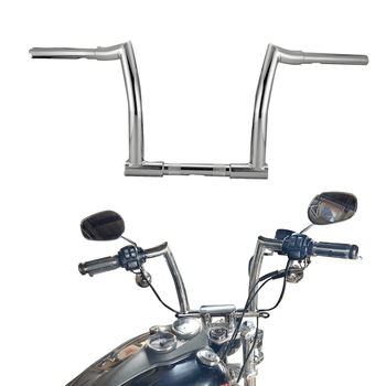 Harley Sportster Softail Dyna Road Glide King w/1" Clamp Riser 12" APE Handlebars - Mofun - 90101201