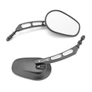 Harley Street Glide FLH Sportster Dyna Softail 360 Adjust Long Stem Rear View Side Mirrors - Mofun - HD041 - B