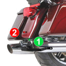 Harley Touring FLT FLHT FLTR FLHX FLHR Rear Fender Saddlebag Support Bracket - Mofun - HD028