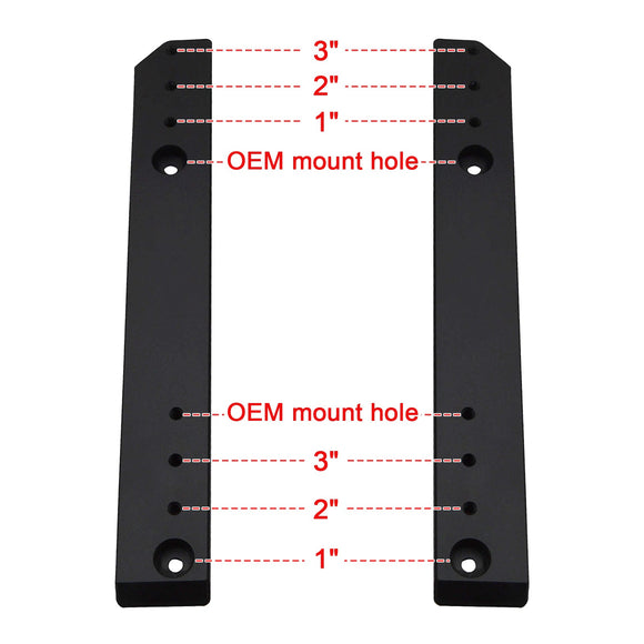 Harley Touring Road King FLHR 09 - 13 1" - 3" Pak Pack Trunk Relocate Mount Kit - Mofun - HD011