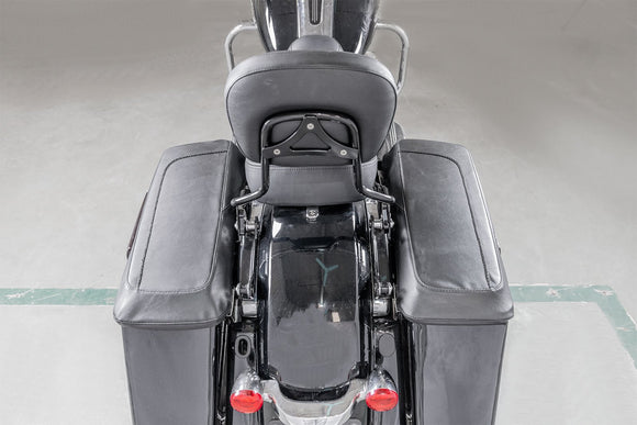 Leather Hard Saddlebag Lid Covers Shield For 1993 - 2024 Harley Road Glide FLT FLH - Mofun - HD016