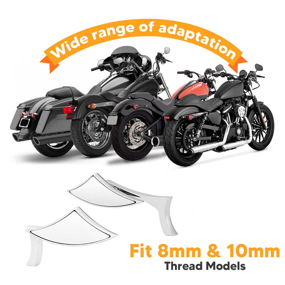 Motorcycle Blade Rear View Mirrors for Dirt Bike H - D Road King Electra Glide Sportster - Mofun - 90106009