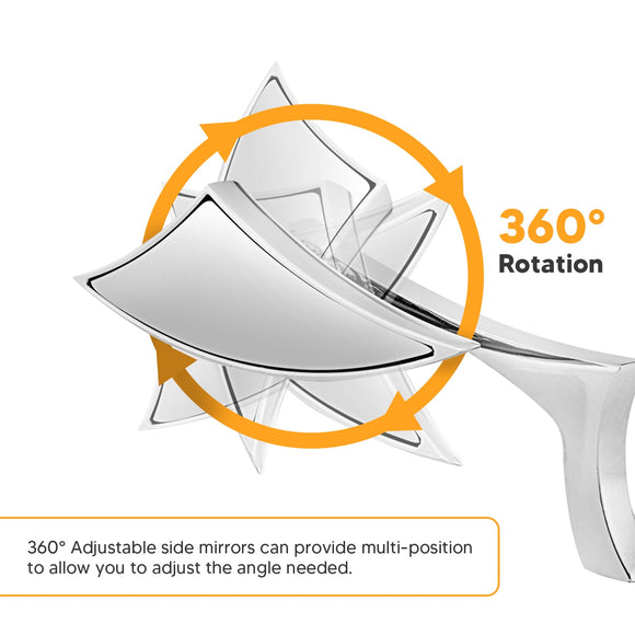 Motorcycle Blade Rear View Mirrors for Dirt Bike Honda Kawasaki Yamaha Suzuki - Mofun - 90106009