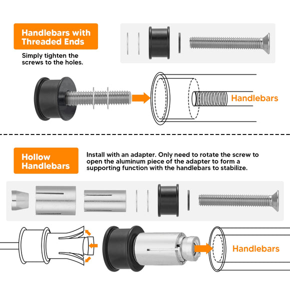 Motorcycle Mirrors - Bar End Rear View Mirrors Street bikes Sports bikes Cruiser with 7/8" Standard Handlebars - Mofun - 90106003