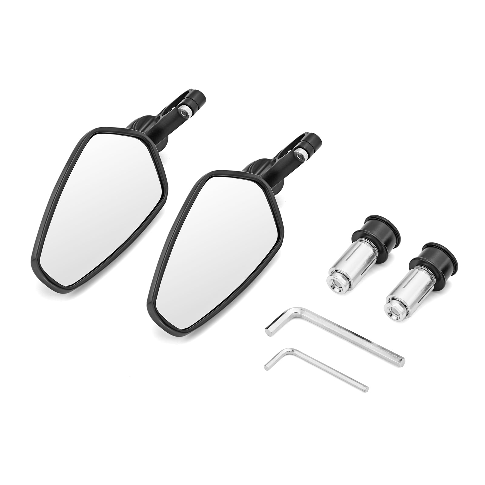 Motorcycle Mirrors - Bar End Rear View Mirrors Street bikes Sports bikes Cruiser with 7/8