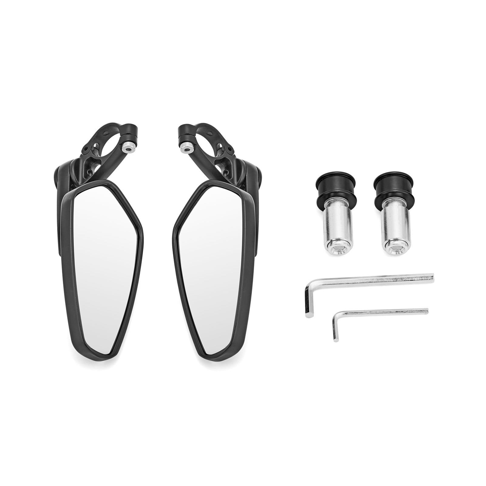 Motorcycle Mirrors - Bar End Rear View Mirrors Street bikes Sports bikes Cruiser with 7/8