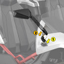 Pair For 2015+ Polaris Slingshot Adjustable Side Mirror Risers Extender Adaptor - Mofun - 90120007