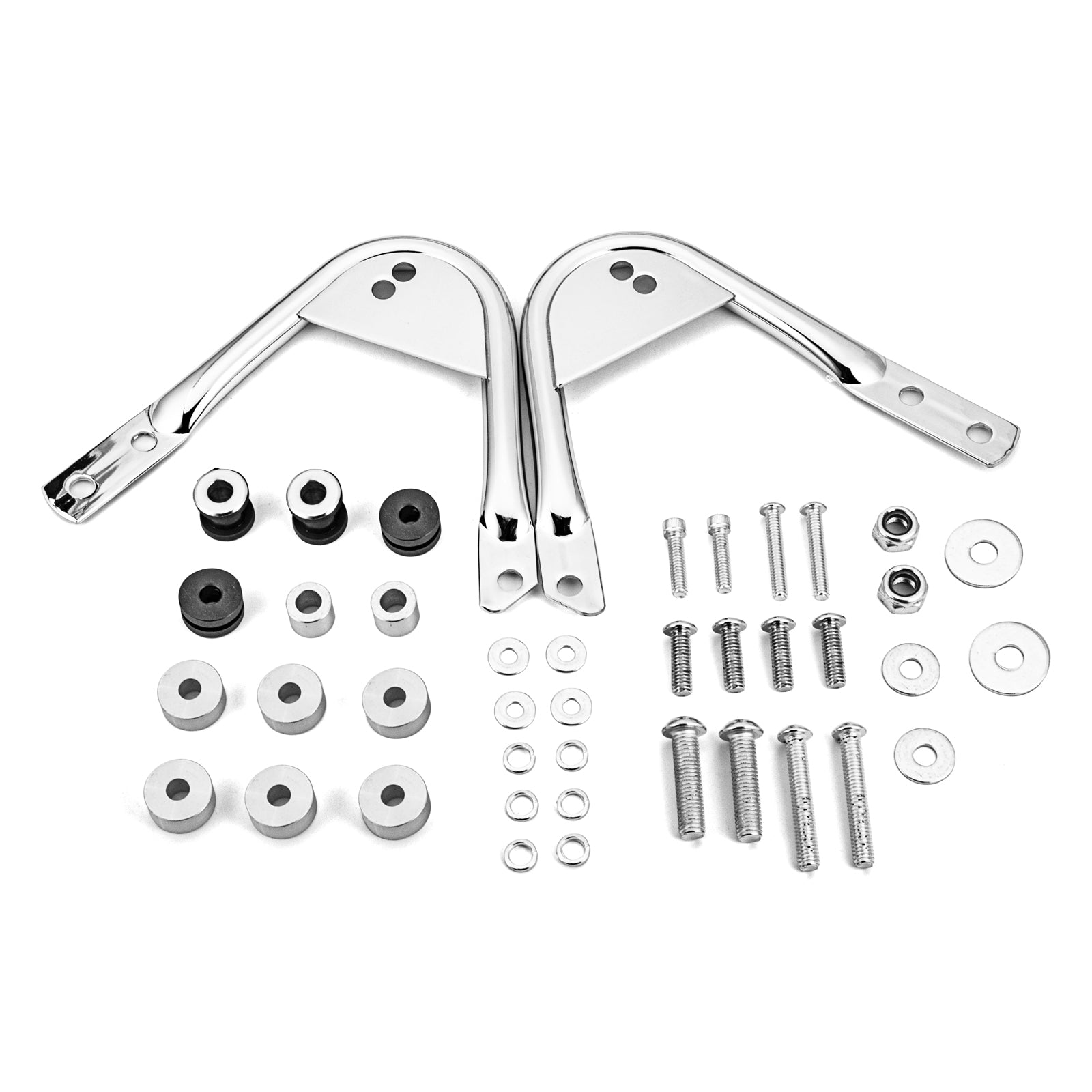 Quick Detach Sissy Bar Tour Pack Rack Docking Kit For Harley Road King FLTR FLHT - Mofun - HD020+HD021