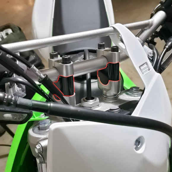 Universal 1 - 1/8" Handlebar 30MM Riser Clamp Spacer CNC Machined 6061 Aluminum - Mofun - 90102004