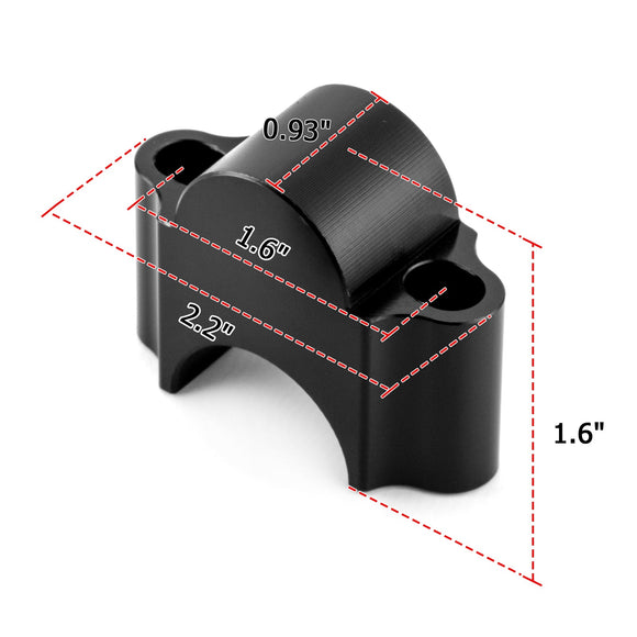 Universal 1 - 1/8" Handlebar 30MM Riser Clamp Spacer CNC Machined 6061 Aluminum - Mofun - 90102004